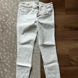 Abercrombie white skinny jeans